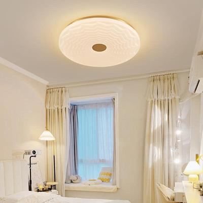 奶油风LED全光谱护眼房间全铜吸顶灯现代简约客厅卧室灯2024新款