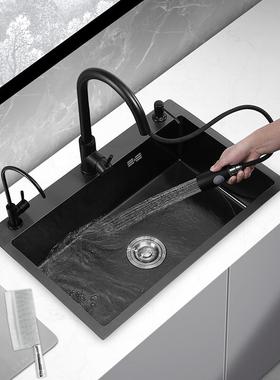 sink德系纳米不锈钢水槽套装家用洗菜池洗碗池不锈钢