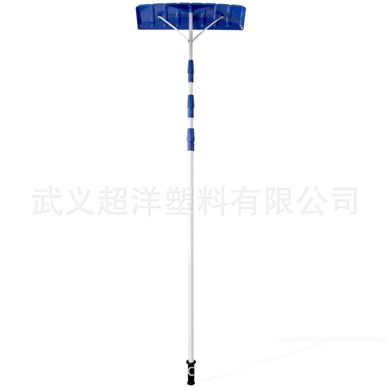 大棚顶刮雪神器屋顶雪耙雪刮塑料雪铲可伸缩长手柄铝刮