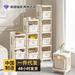 收纳置物架落地多层小推车学生寝室宿舍卧室床头移动书架收纳架子