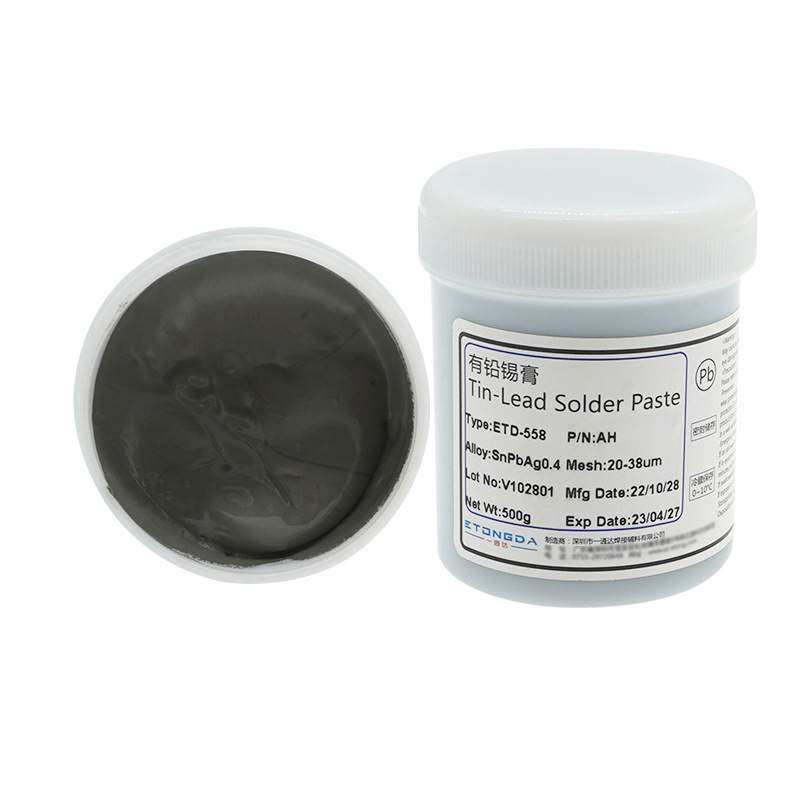 有铅锡膏Sn62.8Pb36.8Ag0.4 QFN爬锡好有铅0.4银锡膏焊点光亮