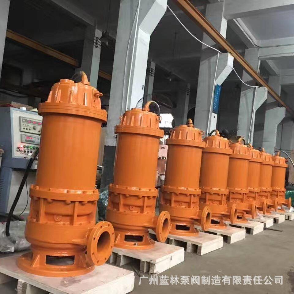 广东现货上海人民水泵厂100WQ100-15污水污物潜水泵4寸潜污泵