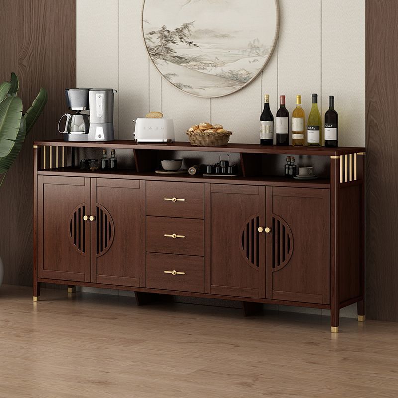 2025新款新中式餐边柜靠墙多功能