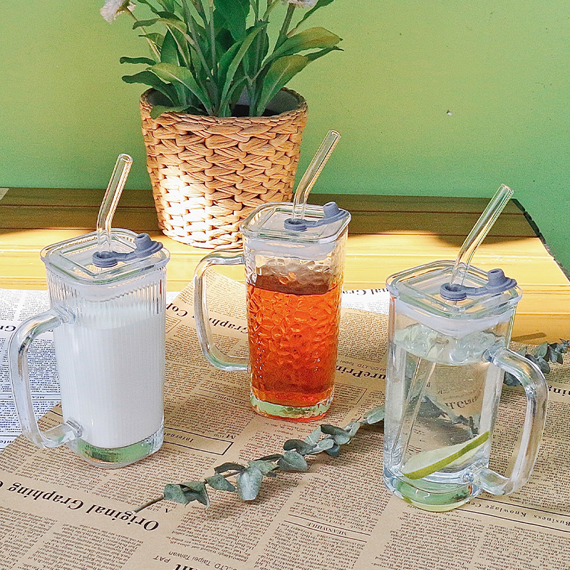 方形ins高颜值网红条纹家用牛奶