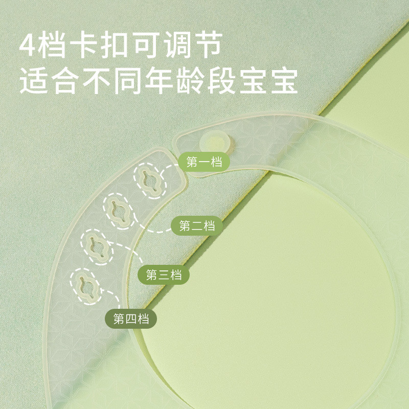 宝宝吃饭围兜儿童防水立体硅胶围兜围嘴婴儿辅食饭兜超软轻薄免洗