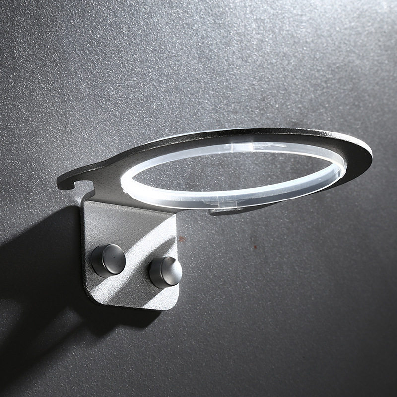 太空铝免打孔吹风筒架挂钩架发廊多功能置物架收纳架