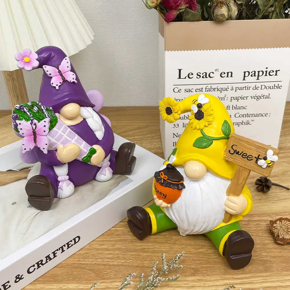 新品招蜂引蝶侏儒小人树脂工艺品摆件户外花园装饰品摆件