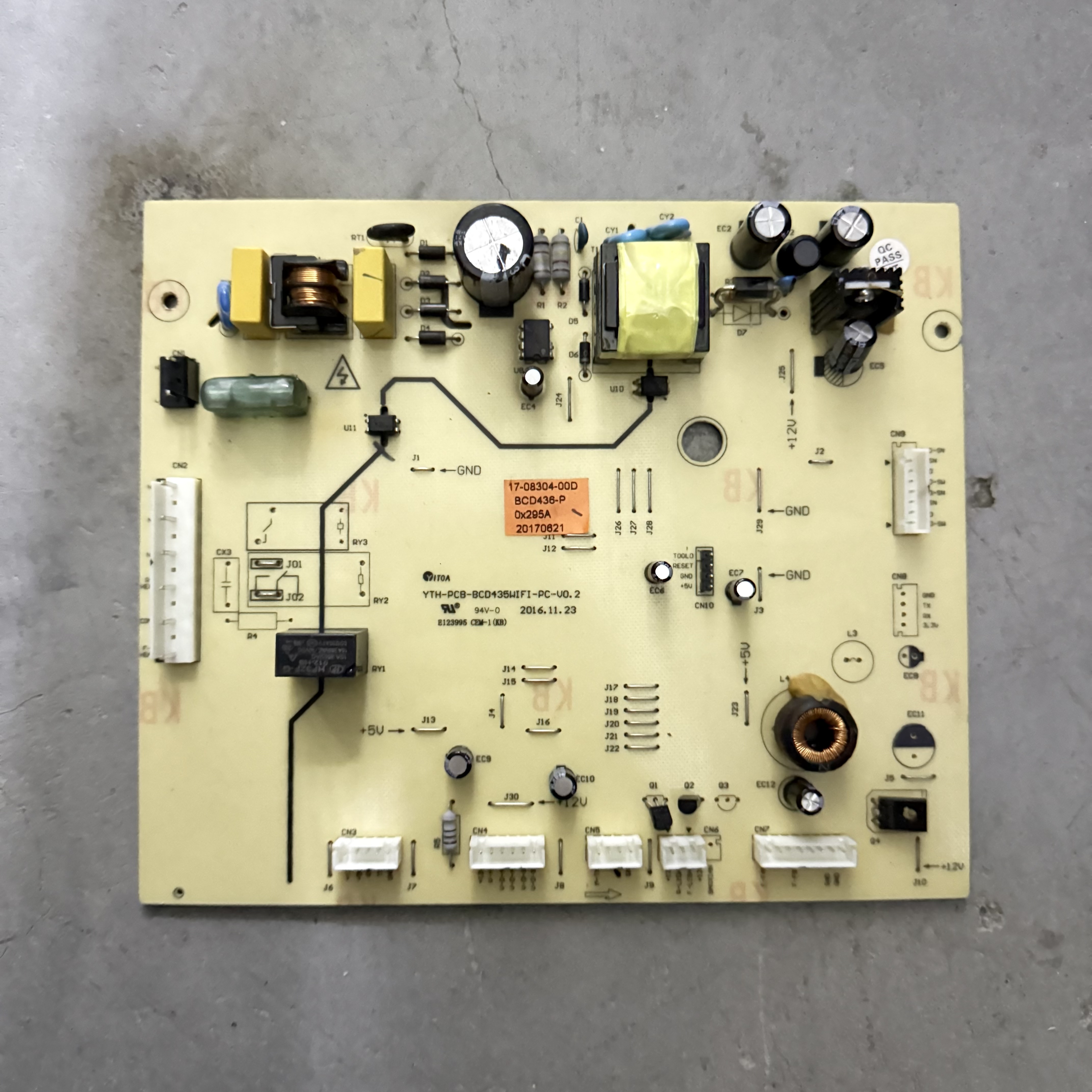 适用TCL冰箱BCD-432WBEZ50电脑板主板17-08304-00D