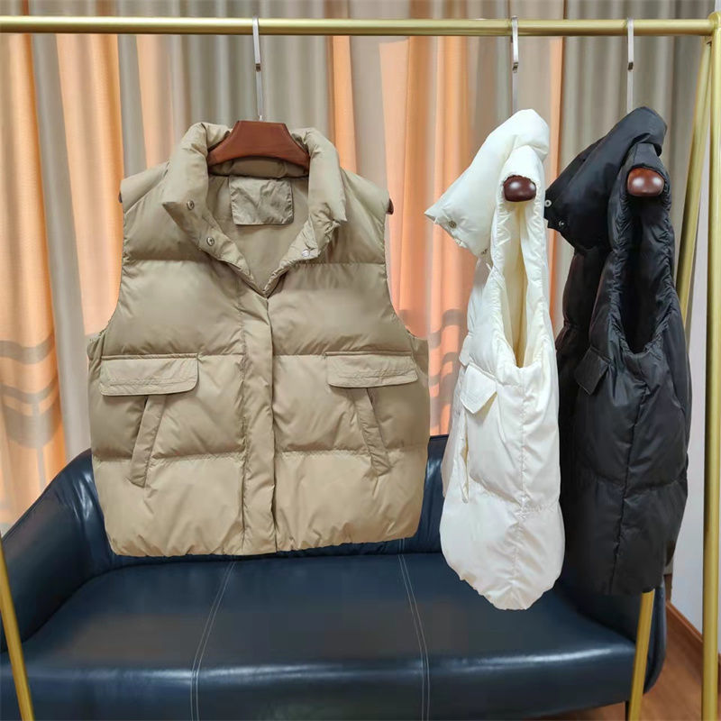 羽绒服马甲女新款单排扣韩版外穿