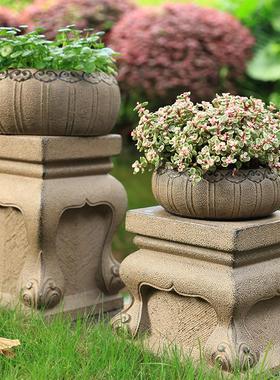 中式园艺护栏花架摆件花园装饰庭院户外石凳阳台长廊园区景观布置