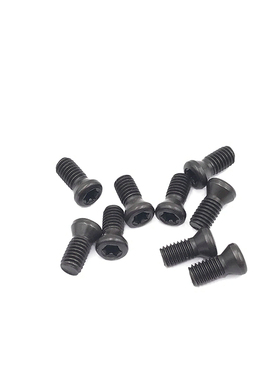 数控刀杆螺丝dM2/2.5/3/3.5/4/5/6铣刀盘紧固螺丝螺钉黑色梅花螺