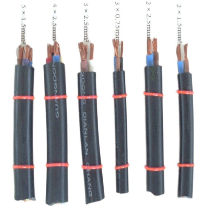 国标RVV电源线4芯控制线信号线多芯线护套线多线芯电缆线软铜线