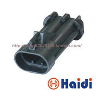 2孔赛欧水箱电子风扇接插件 2P防水连接器含端子 DJ70282A-6.3-11