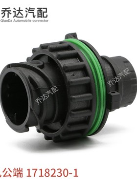 1718230-1 7孔TE型防水连接器圆形DIN公母端大电流插头967650-1