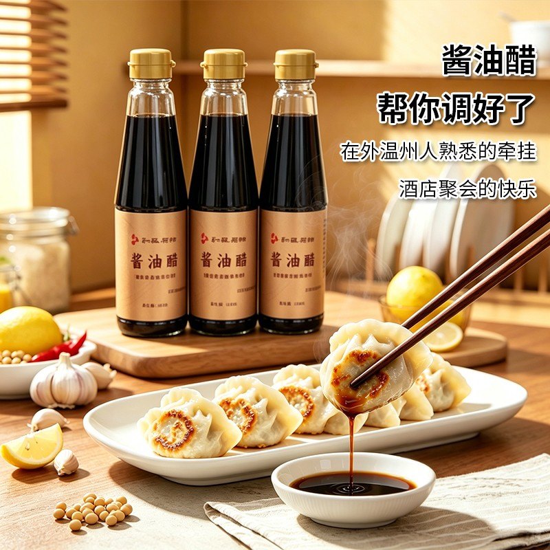 和风扇物酱油醋温州酱油醋 海鲜/生煎/卤味蘸料 温州大酒店的味道