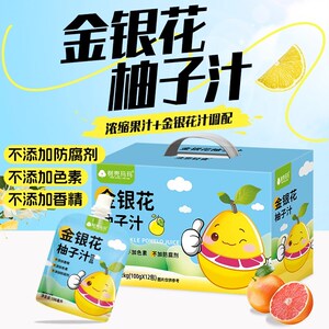 法思觅语金银花柚子汁儿童果汁饮料解渴夏季便携装饮品饮料