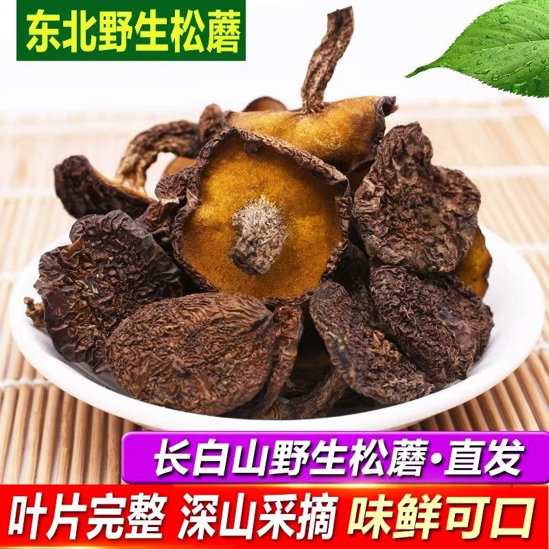 东北特产野生松蘑菇长白山