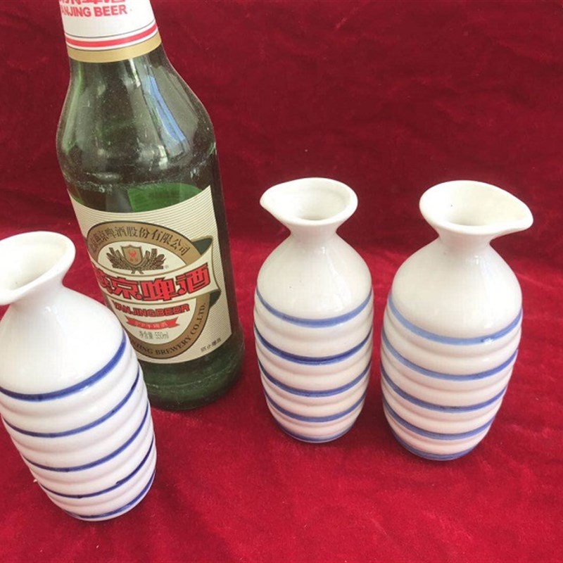 老库存 民俗老物件 民国时期日式酒壶 瓷酒壶 日式分酒器 小酒壶
