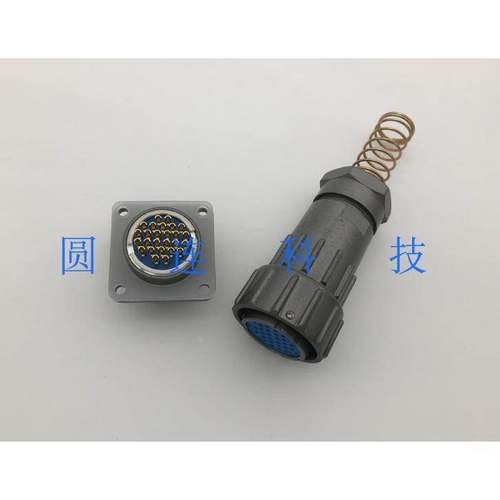 防水航空插头插座FQ24 26芯 FQ24-26TK/ZJ 卡扣式连接器 开孔24MM