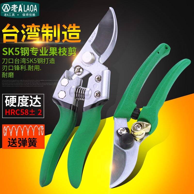 老A 原产台湾园艺剪刀园丁剪花枝剪树枝剪刀果修枝剪修花修枝剪刀