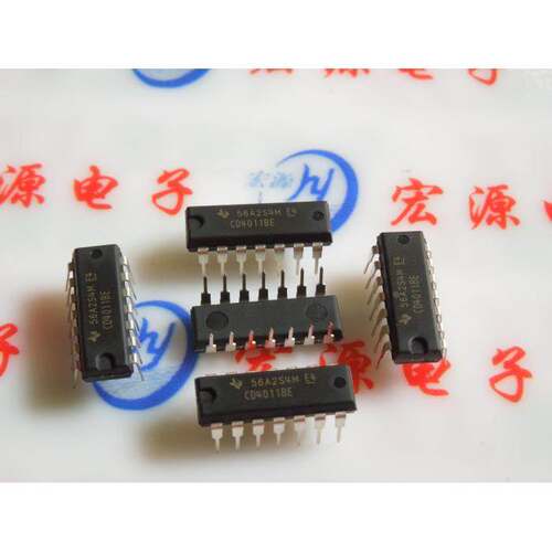 进口直插 HEF/CD/TL/HCF4011 四2输入端与非门 DIP-14 CD4011