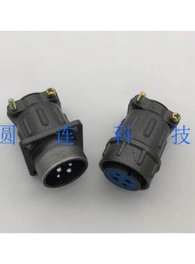 航空插头插座 X22-4芯 X22K4P空中对接 公头母头 电缆式连接器