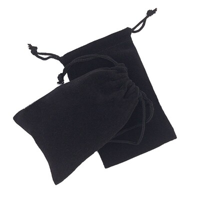 绒布袋口抽绳束口袋布袋子兜收纳袋小布袋兜抽拉袋加厚首饰布袋