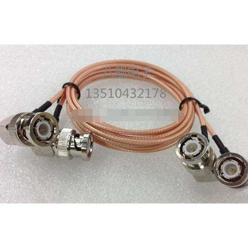 BNC-JJW射频同轴线示波器镀银连接线Q9公弯头转公弯头测试线50欧