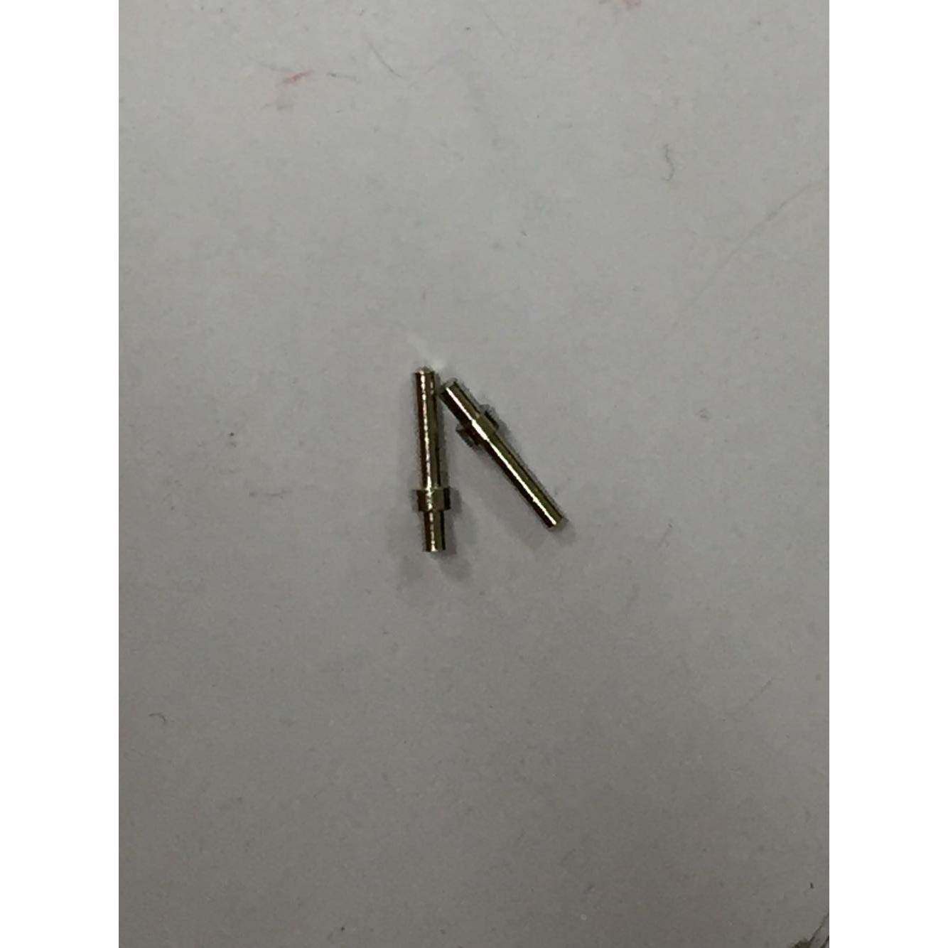 KNX十字铜针PCB板圆针焊针1.0X2X5铜镀镍双头引脚实心插针PIN针