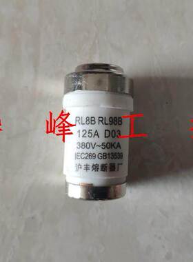 沪丰熔断器厂R026 RL98B RL8B 80A 100A 125A陶瓷熔芯保险丝D03