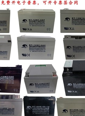 闽华BT-12M24AT赛特蓄电池12V4A5A7A14A17A24AH33A38A55A65A100AH