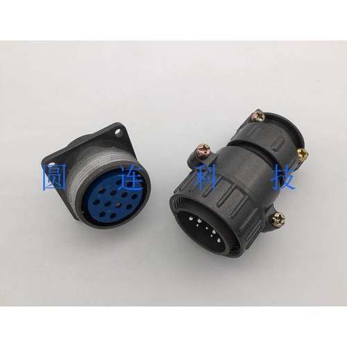 航空插头插座 P32-12芯粗细针 P32J3Q/K3A 圆形连接器 开孔32MM