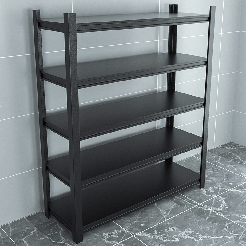 五层烤漆家用货架碳钢仓储置物架落地多层放货收纳架厨房整理储物
