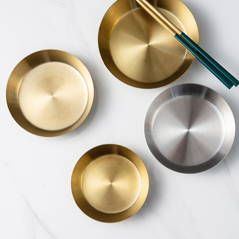 米立风物304不锈钢小碟子调味碟酱油醋碟咸菜碗蘸料碟开胃凉菜碟