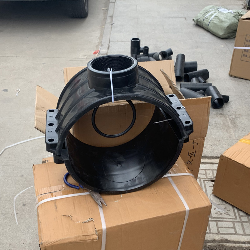 DN300分水卡分水器4寸内丝2寸内螺纹315增接口抢修接哈夫接三通