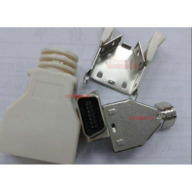 电脑SKS 14芯焊线头带外壳 DP14P SKS连接器 DIY14芯组装连接器