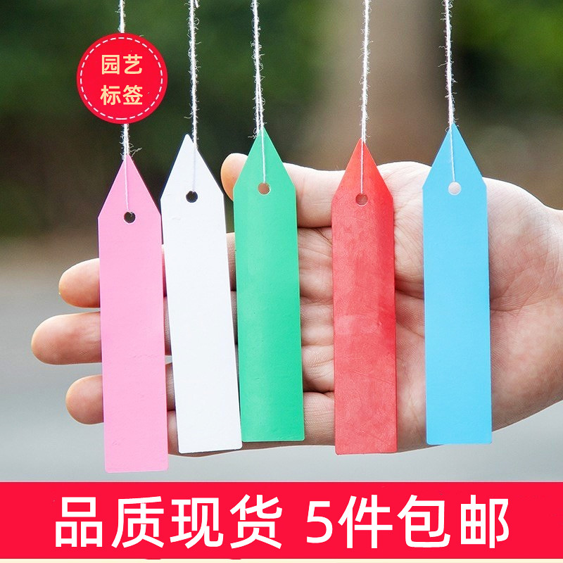 宏荣特价一字园艺标签花卉插地标签牌多肉植物标签防水塑料标签