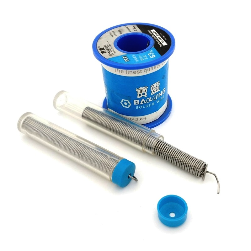 宝灵焊锡丝0.5 0.8MM2 1.0bl 400GA63锡线焊接工具含松香环保牢固
