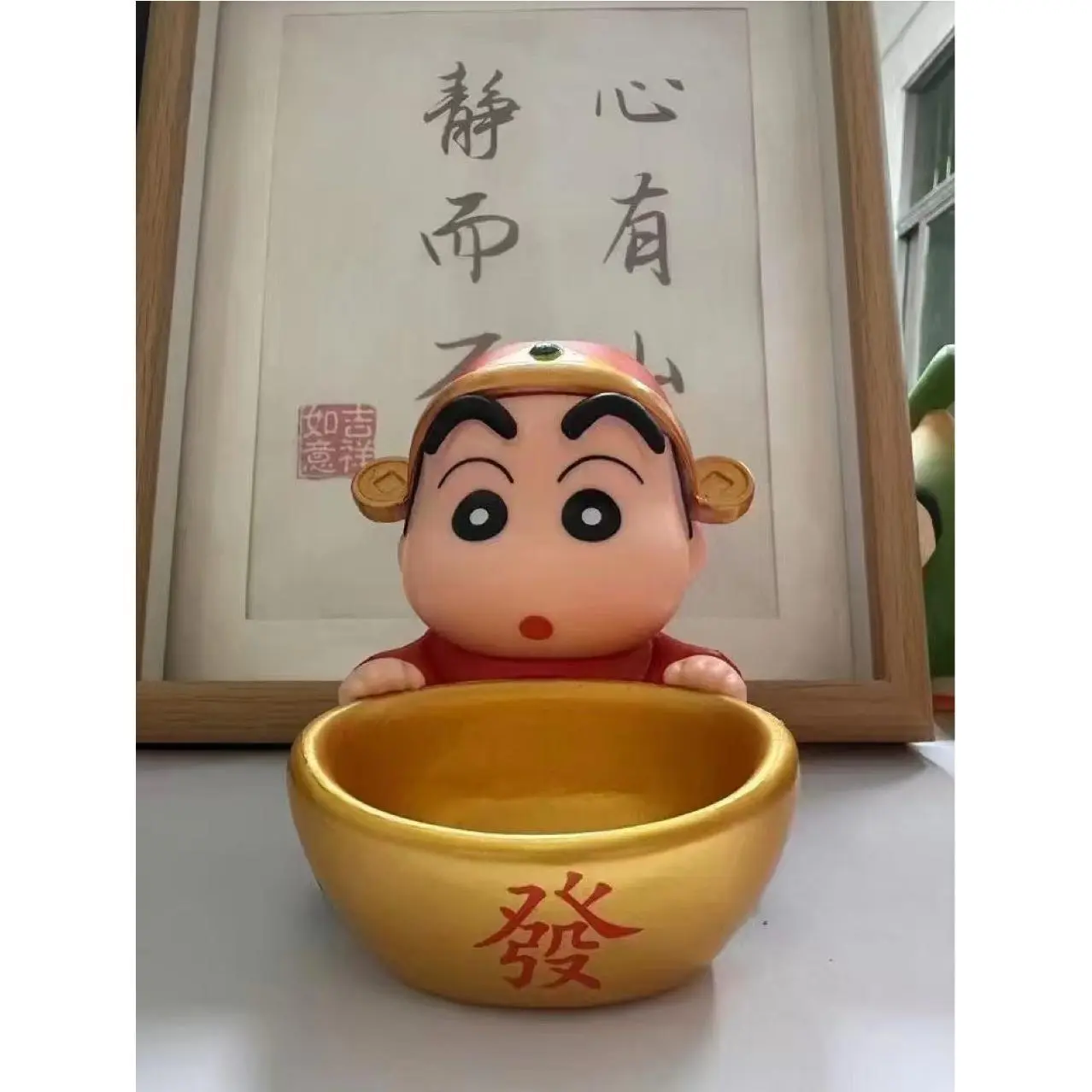 新款蜡笔招财创意玩具摆件新年车载招财进宝财神带土动漫