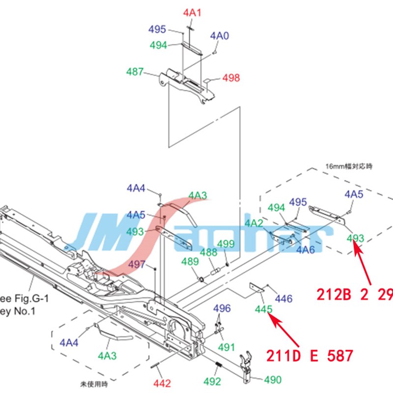 适用日立贴片机GT-28080 12/16MM以上飞达配件PLATE 211D E 587