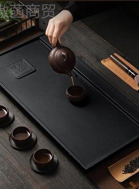 合成乌金几新石茶盘AL102136用茶茶台茶盘款办公室干泡台排水一体