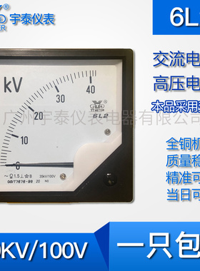 6L2 40KV高压电压表 35KV/100V 交流电压40kv指针高压表6l2交流