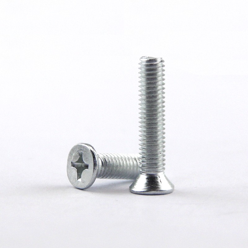 【M2 M2.5 M3】镀锌平机螺丝沉头十字螺丝沉头螺丝螺钉 平头螺钉