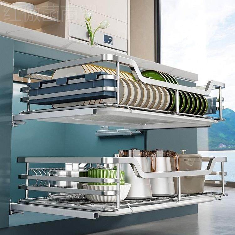 拉篮碗篮厨MGV房橱柜调304不屉锈钢双层抽式碗架收纳味碟内拼到,农机/农具/农膜,灌溉工具,淘宝优惠券,粉丝福利购,淘宝优惠卷