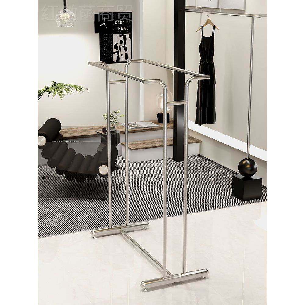 服装店中岛展示架锈列钢铺落地陈架简约女装店YJX双排侧挂挂衣不,饰品/流行首饰/时尚饰品新,链条,淘宝优惠券,粉丝福利购,淘宝优惠卷