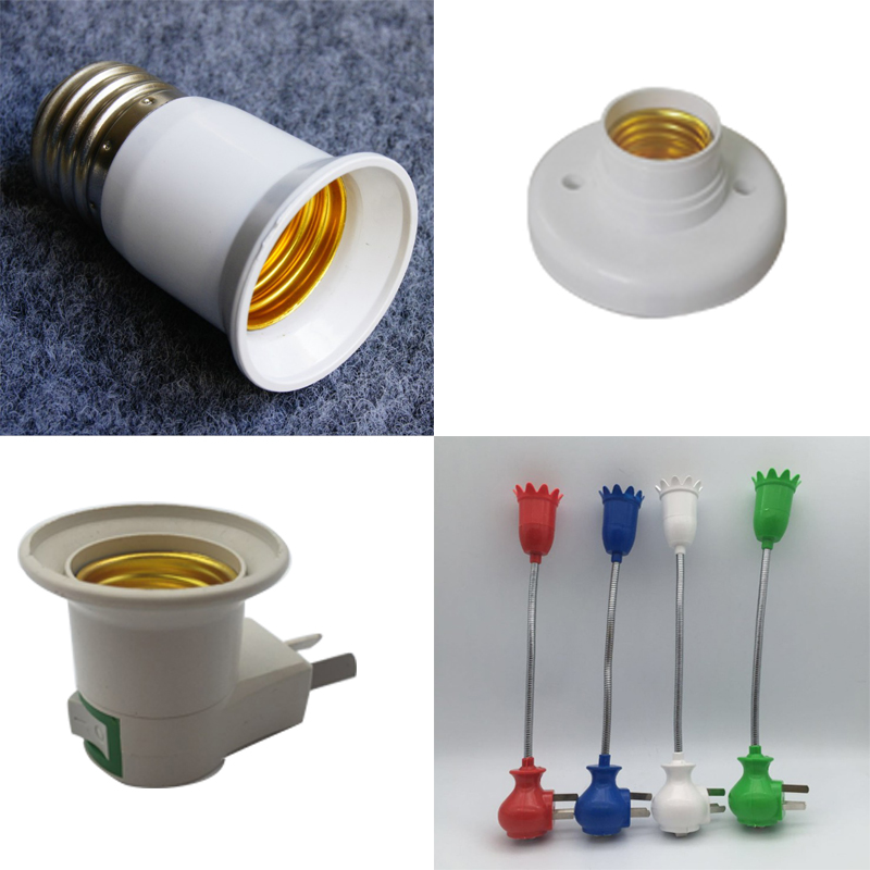e27螺口灯座LED灯泡灯头灯口插座灯底座吸顶明装罗口暗装节能