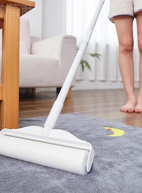 J64P粘长毛器刷杆LAO滚筒长柄滚粘尘服衣头发撕纸沾毛除毛滚毛替