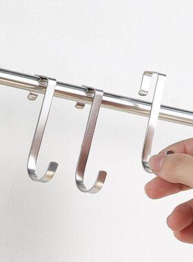 柜不锈UWC钢s阳型挂钩厨房台床边门方后卡勾货架钩收纳通用好物