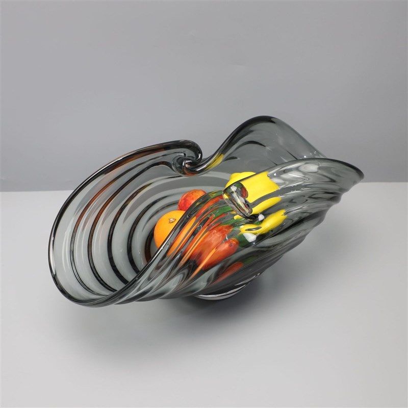 欧式创意烟灰色琉璃果盘摆件玄关客厅茶几餐桌电视柜家居软装饰品,标准件/零部件/工业耗材,输送带/传送带,淘宝优惠券,粉丝福利购,淘宝优惠卷