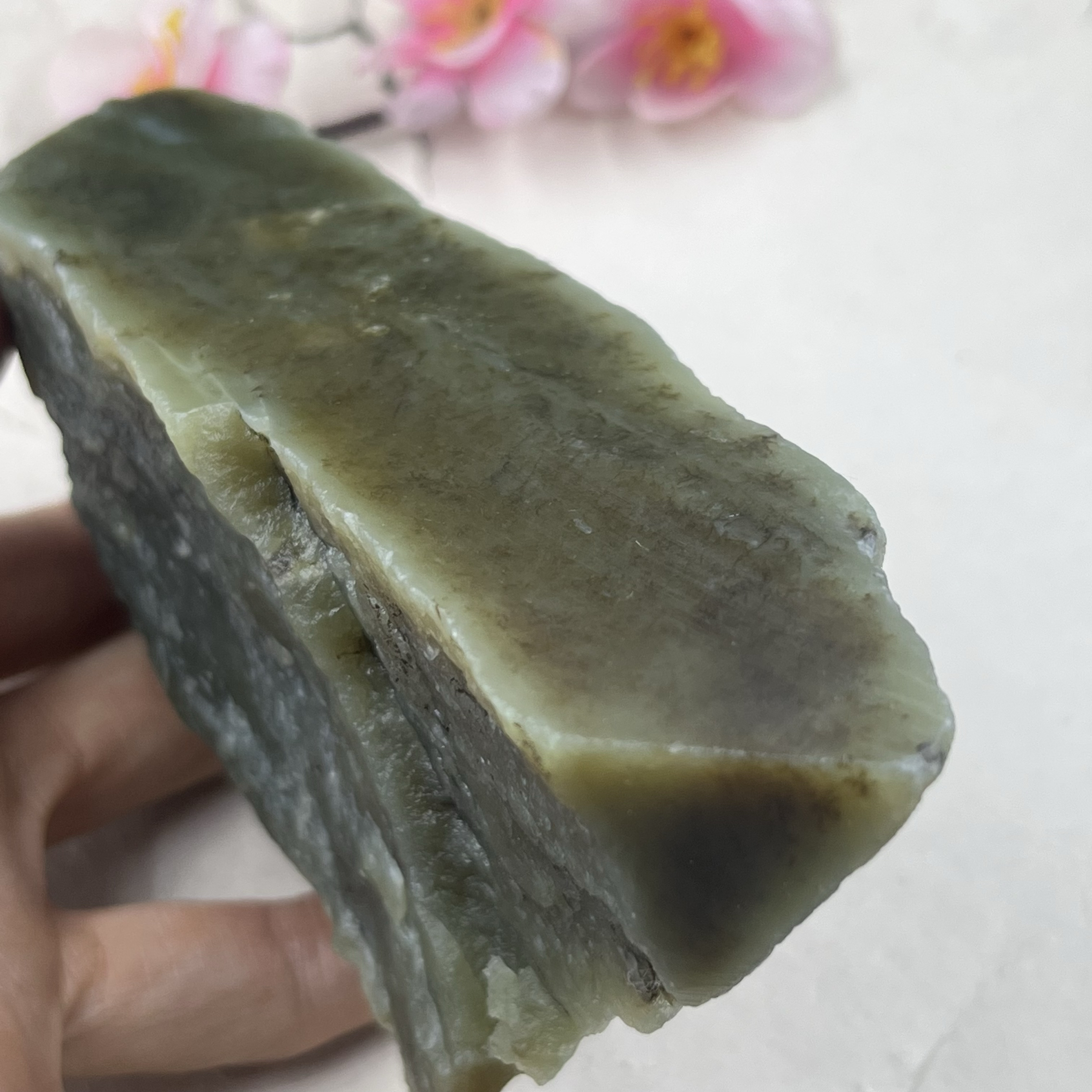 新疆和田玉糖玉红糖且末磨刀石边角料玉石料学习标本毛料包邮40t